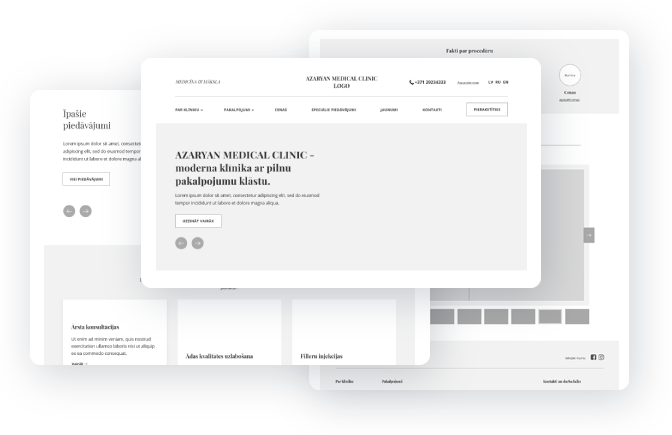 Прототипирование сайта &ndash; Azaryan Medical Clinic